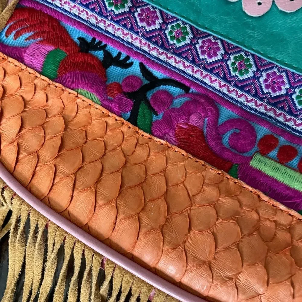 Gado Gado by Margriet Wagenaar Boho Leather Crossbody purse